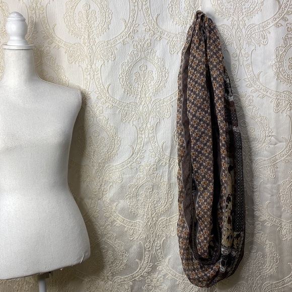 Infinity scarf chiffon boho - Picture 3 of 3